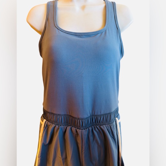 Rae Mode Athletic Romper Size Large Blue Elastic Waistband Tank Style Flowy New - Picture 4 of 11